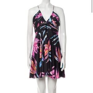 🆕 Rococo Sand halterneck strappy back low v neckline floral print flowy dress